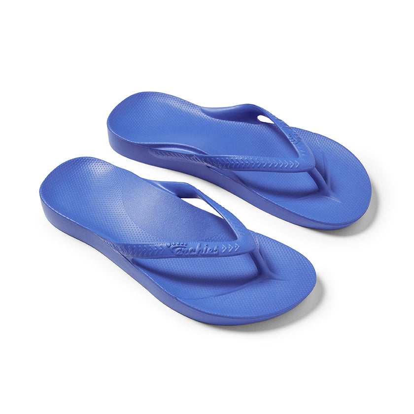 ARCHIES Arch Support Thongs - Capri Blue