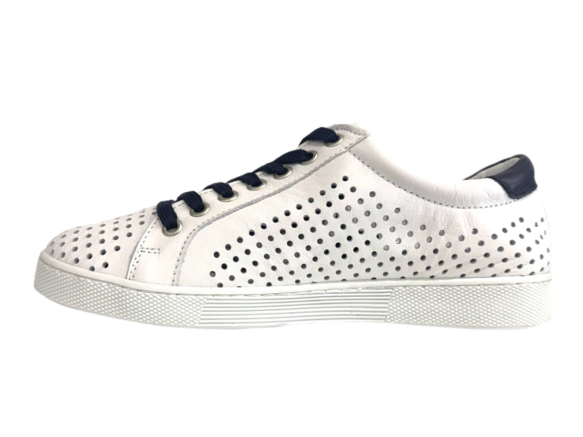 RILASSARE Temple - White/Navy Leather