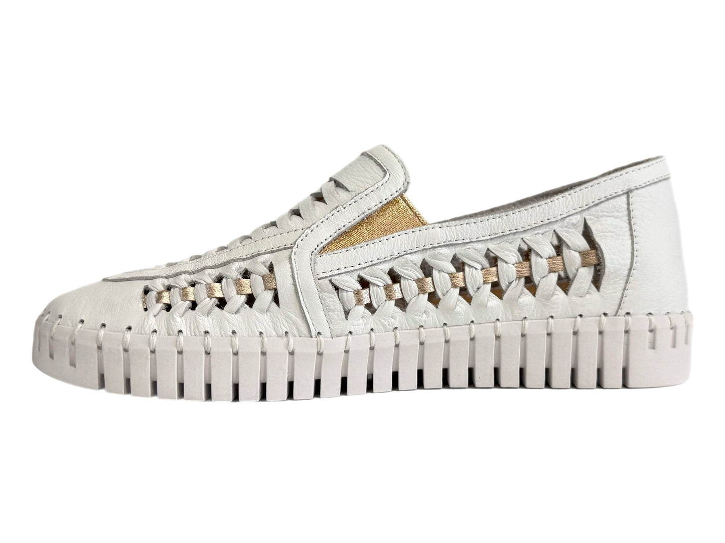 DJANGO & JULIETTE Haluks - White/Rose Gold Leather