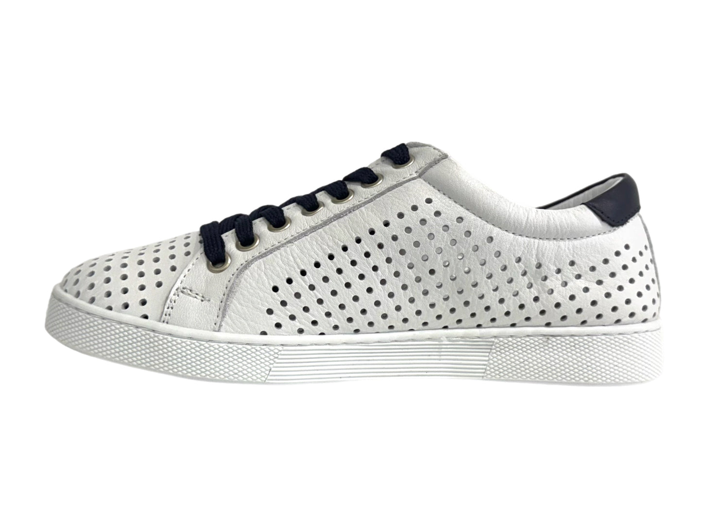 RILASSARE Temple - White/Navy Leather