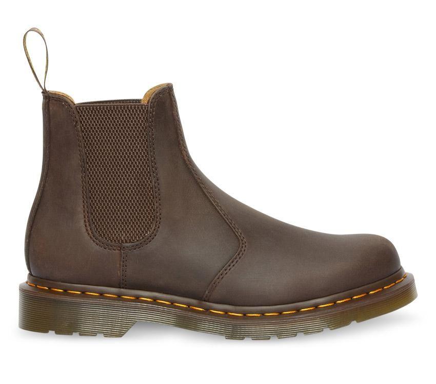 DR. MARTENS 2976 Chelsea Boot - Dark Brown Crazy Horse