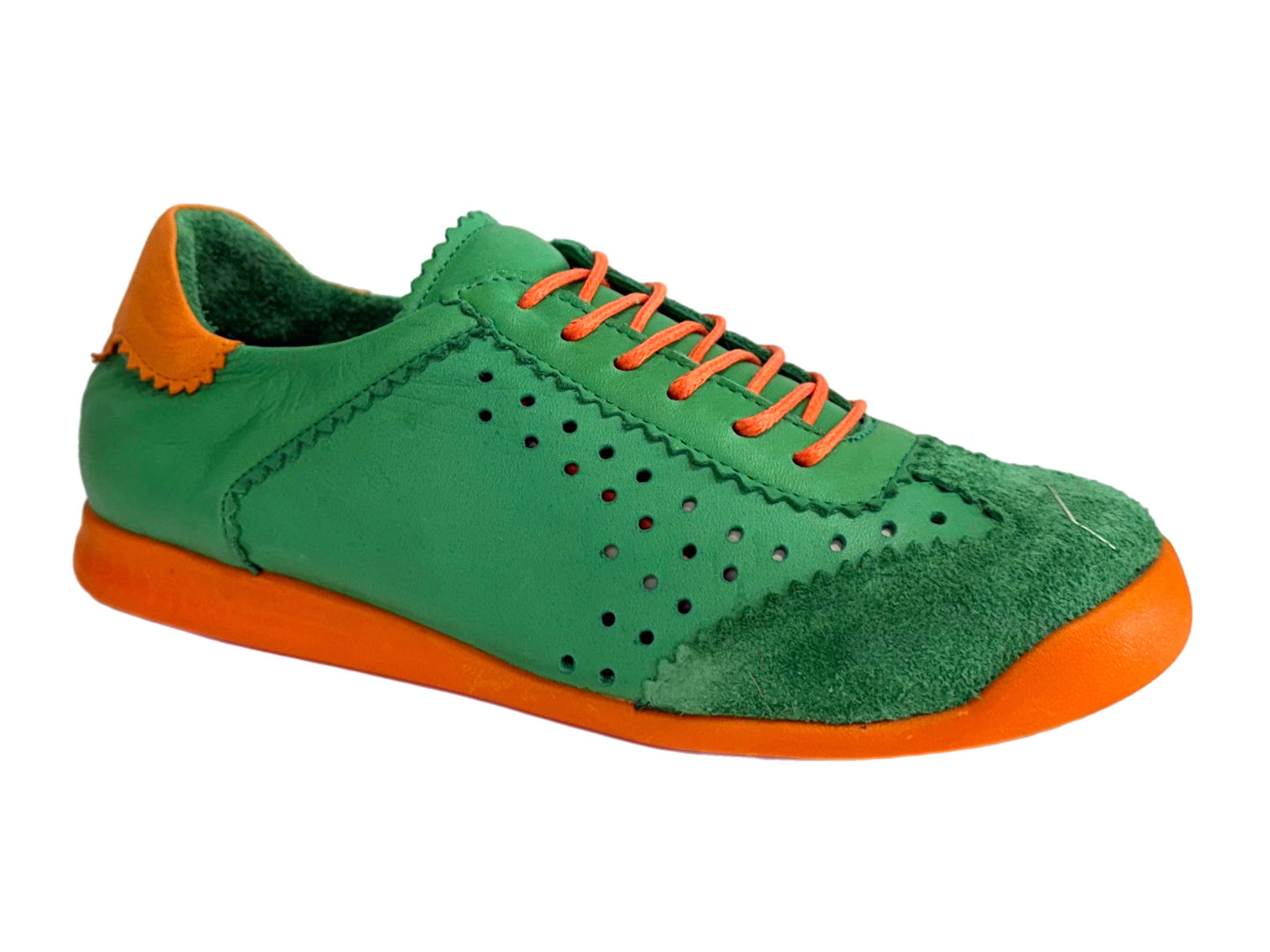RILASSARE Tomiko - Grass/Orange Leather