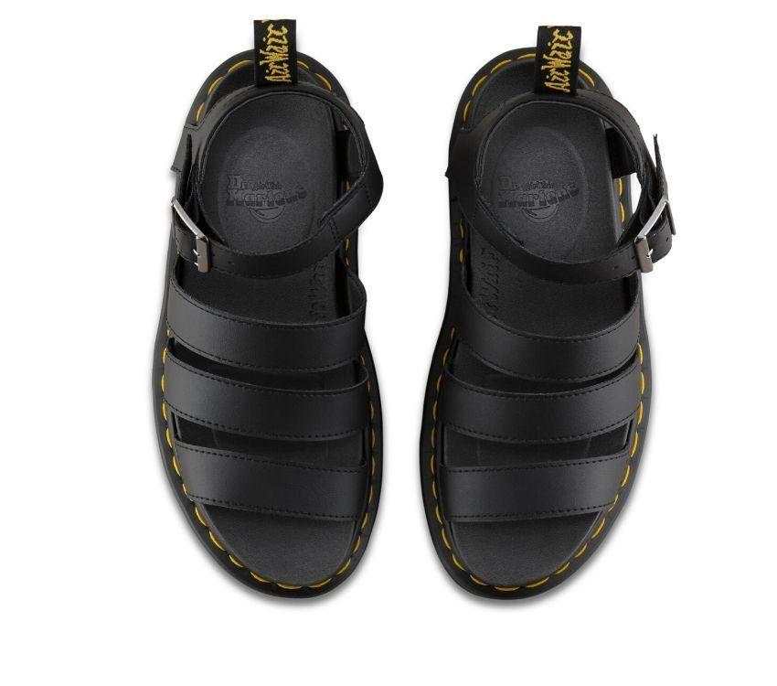 DR. MARTENS Blaire 3 Strap Sandal - Black Hydro