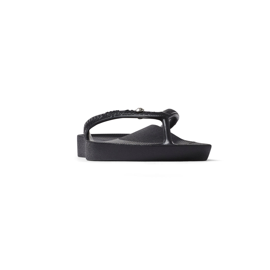ARCHIES Arch Support Thongs - Black Crystal