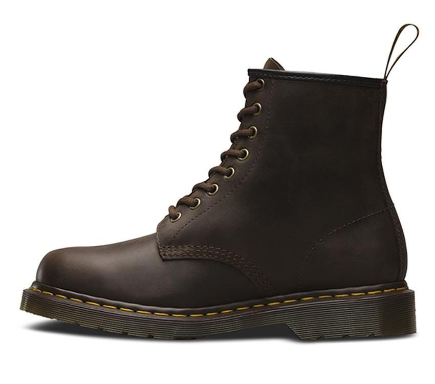 DR. MARTENS 1460 8 Eye Boot - Dark Brown Crazy Horse