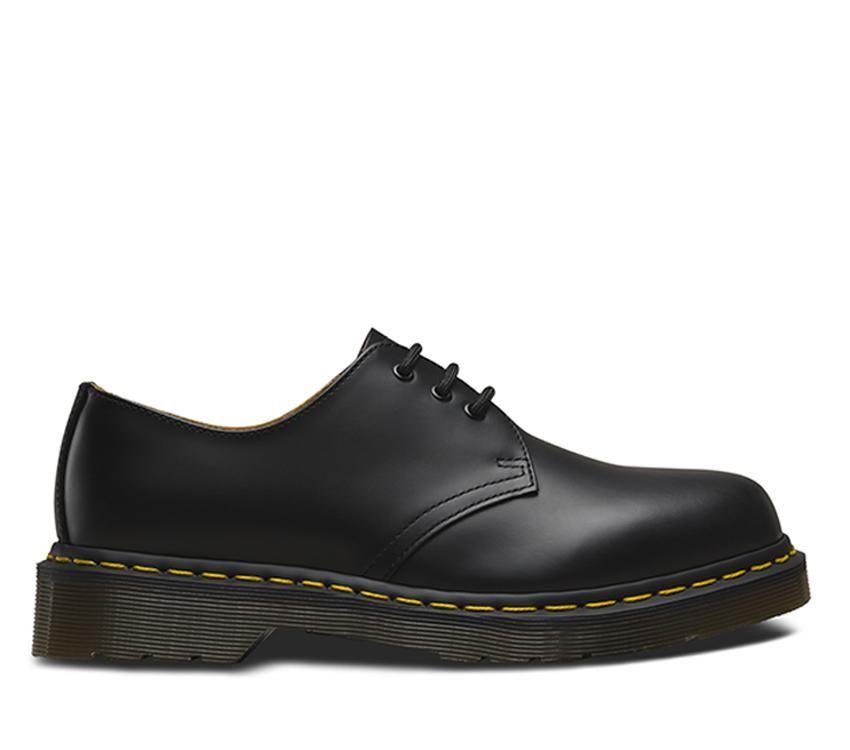 DR. MARTENS 1461 3 Eye Shoe - Black Smooth