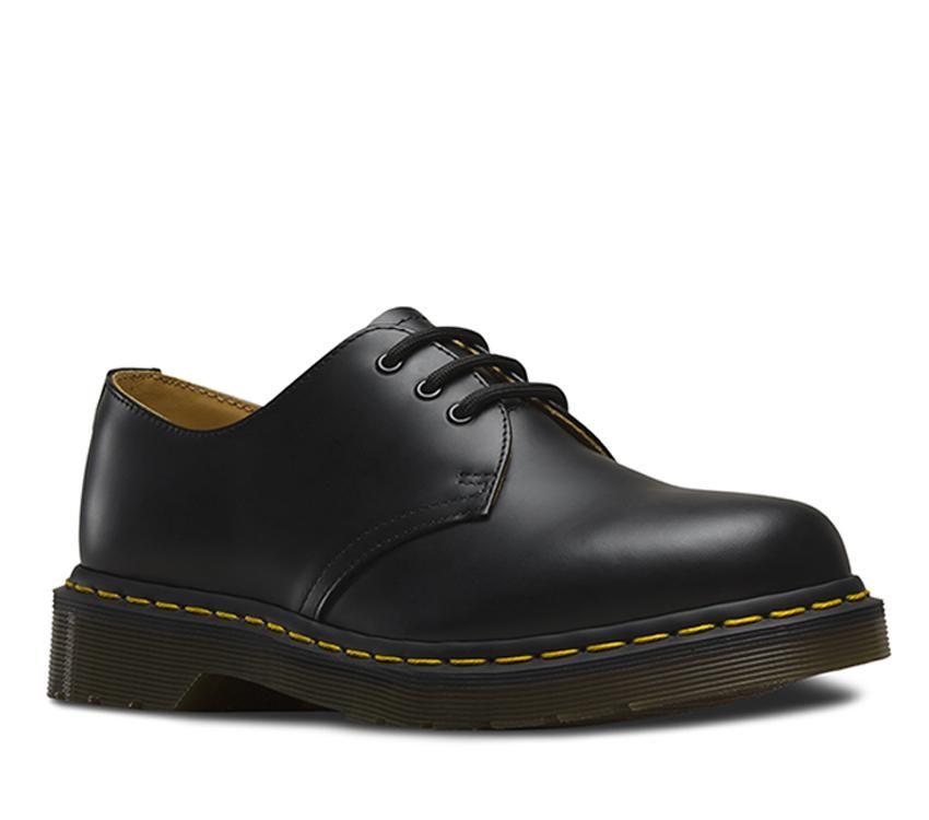 DR. MARTENS 1461 3 Eye Shoe - Black Smooth