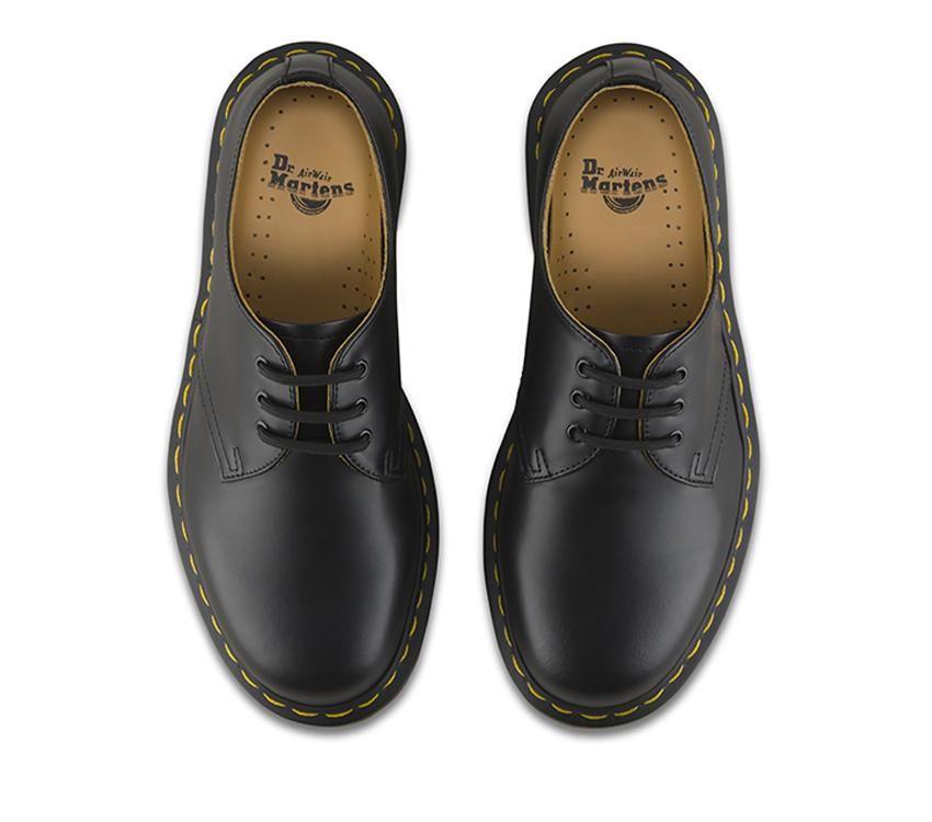 DR. MARTENS 1461 3 Eye Shoe - Black Smooth
