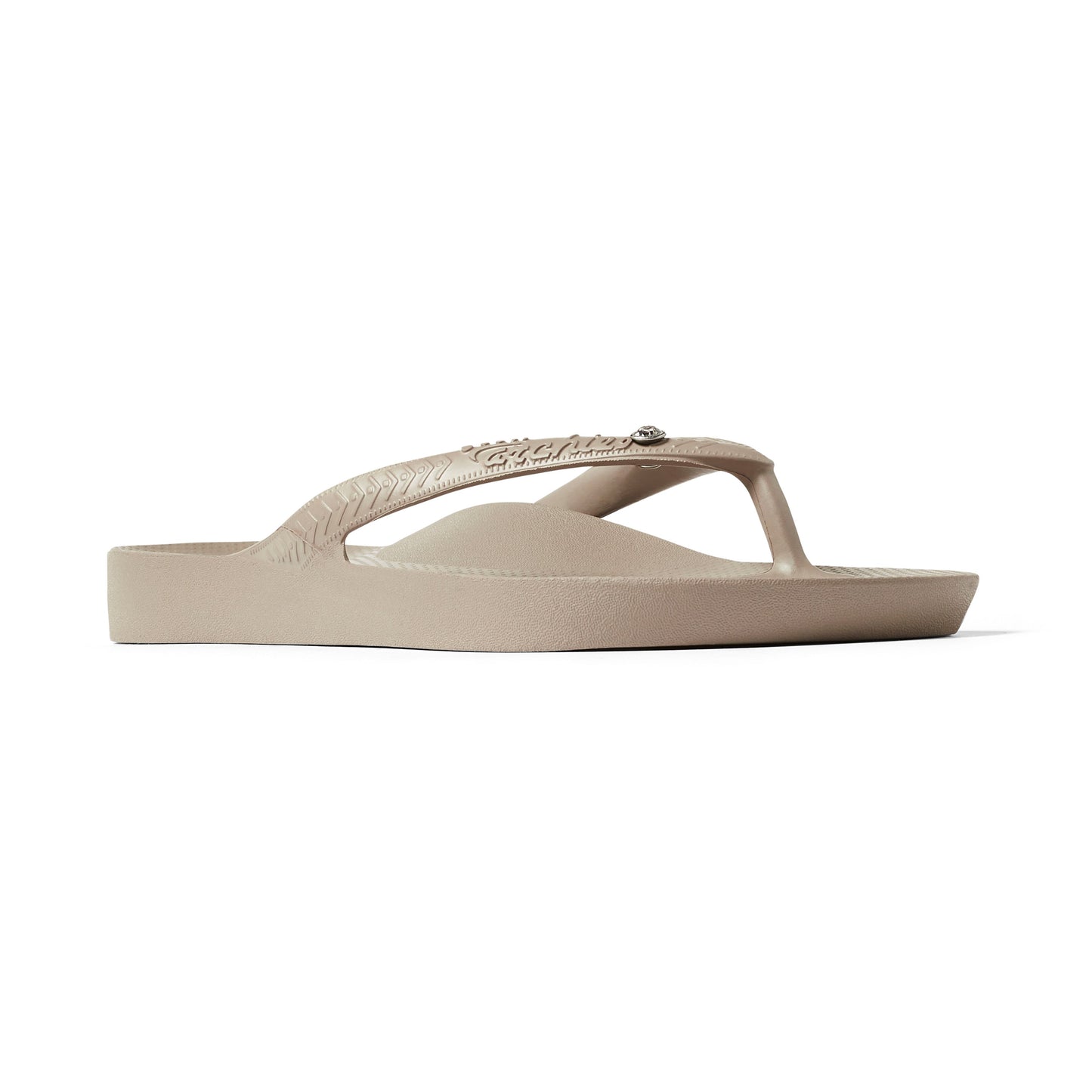 ARCHIES Arch Support Thongs - Taupe Crystal