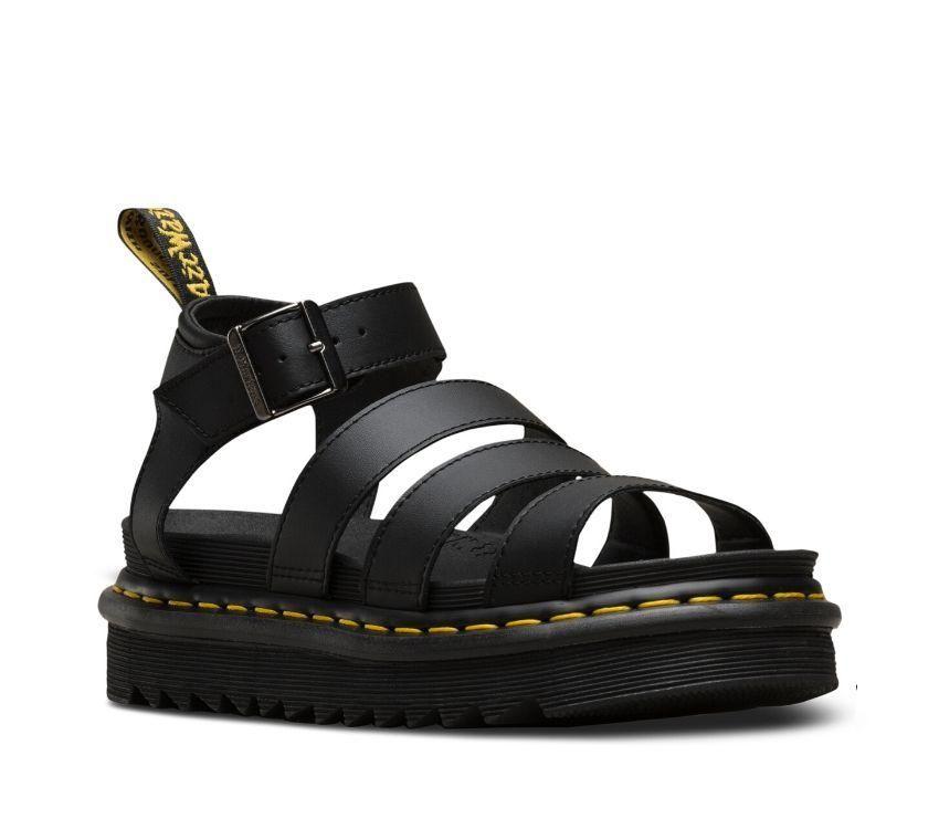 DR. MARTENS Blaire 3 Strap Sandal - Black Hydro