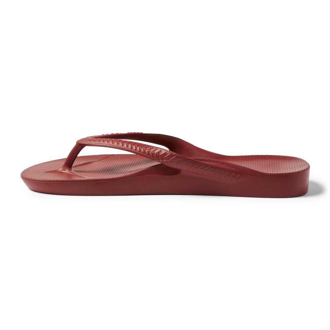 ARCHIES Arch Support Thongs - Sangria Red