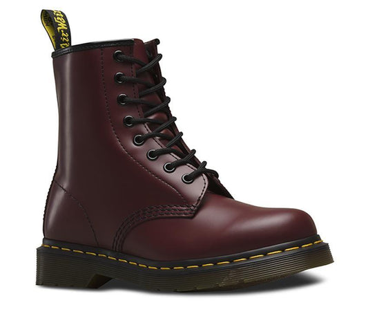 DR. MARTENS 1460 8 Eye Boot - Cherry Red Smooth