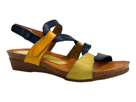 ZETA Osina - Pistachio/Marino/Safran Multi Leather