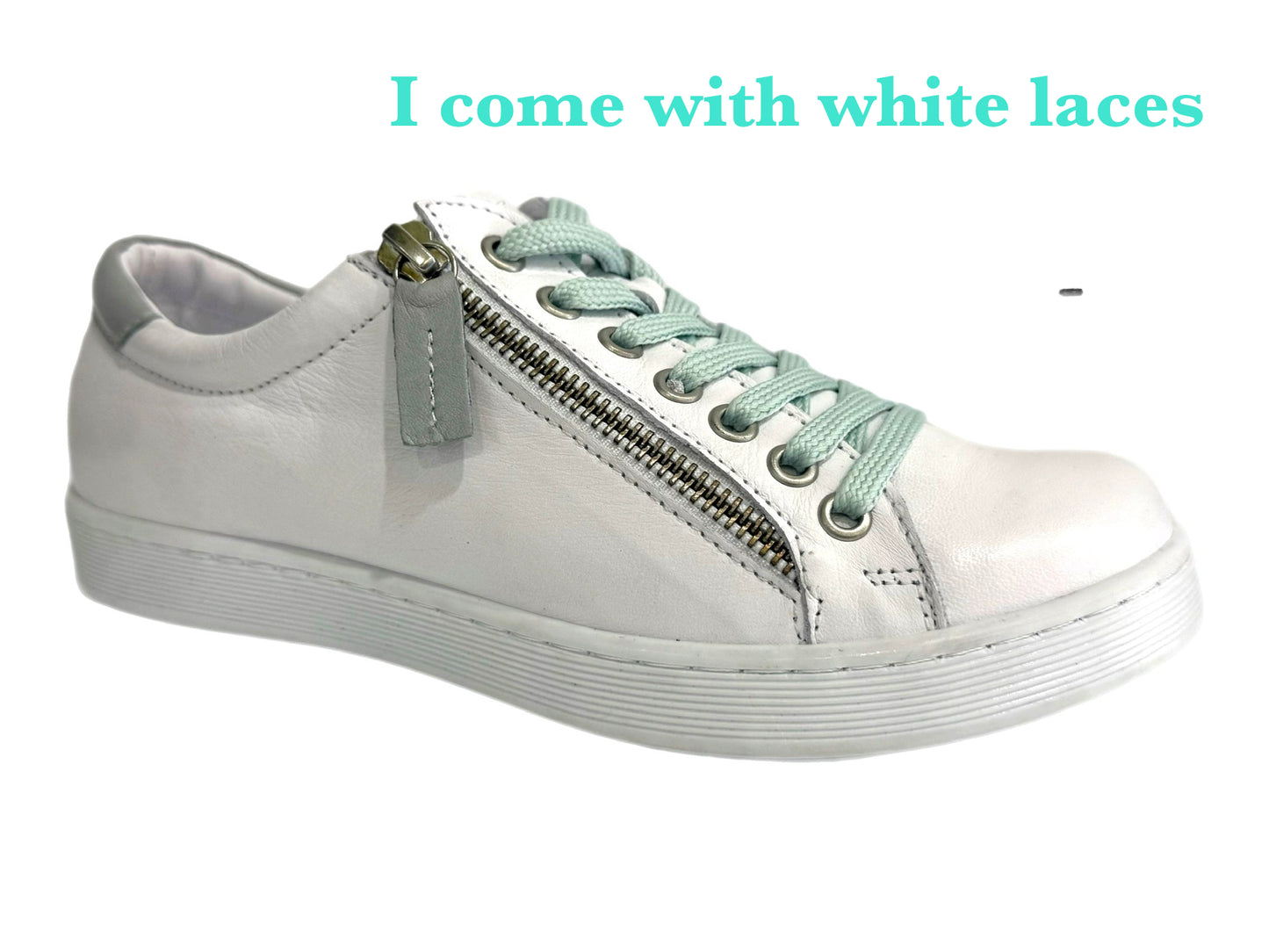 RILASSARE Token Fresh - White/Mint Leather
