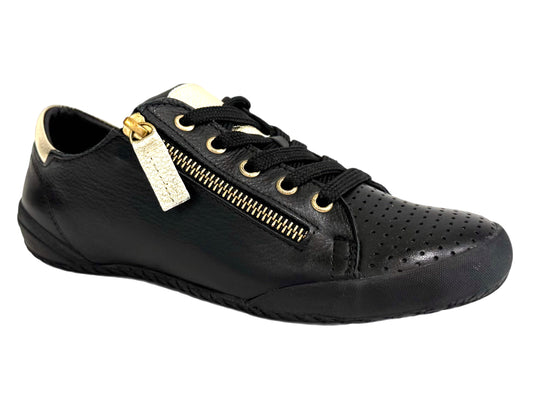 RILASSARE Tails - Black/Gold Leather