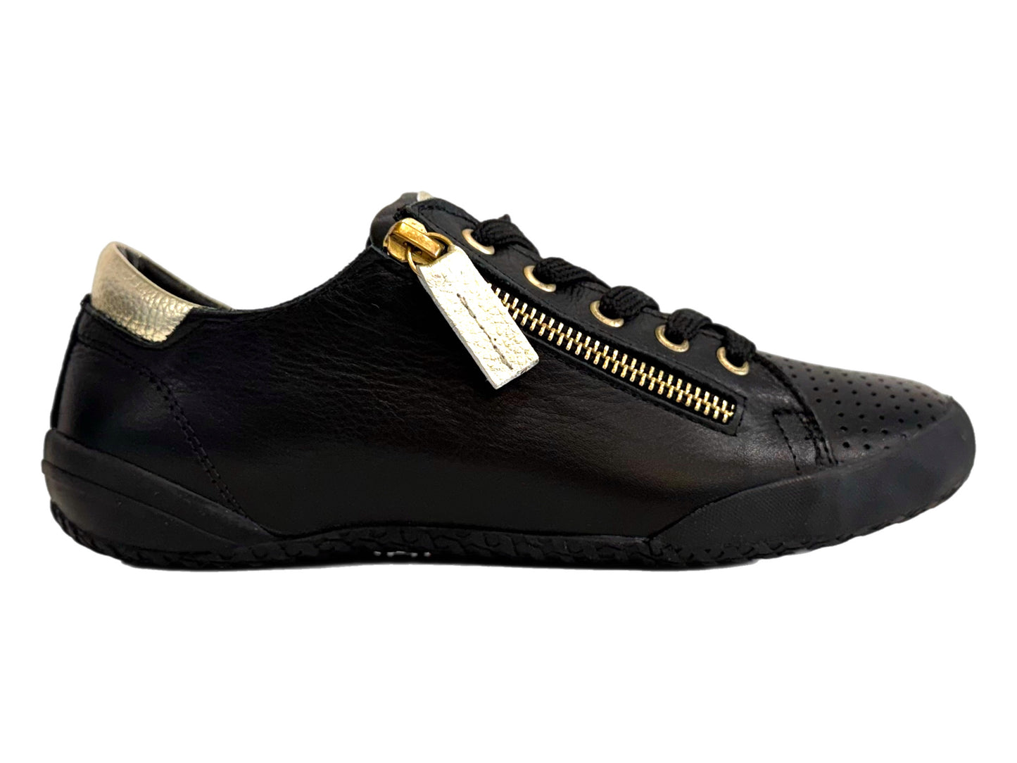 RILASSARE Tails - Black/Gold Leather