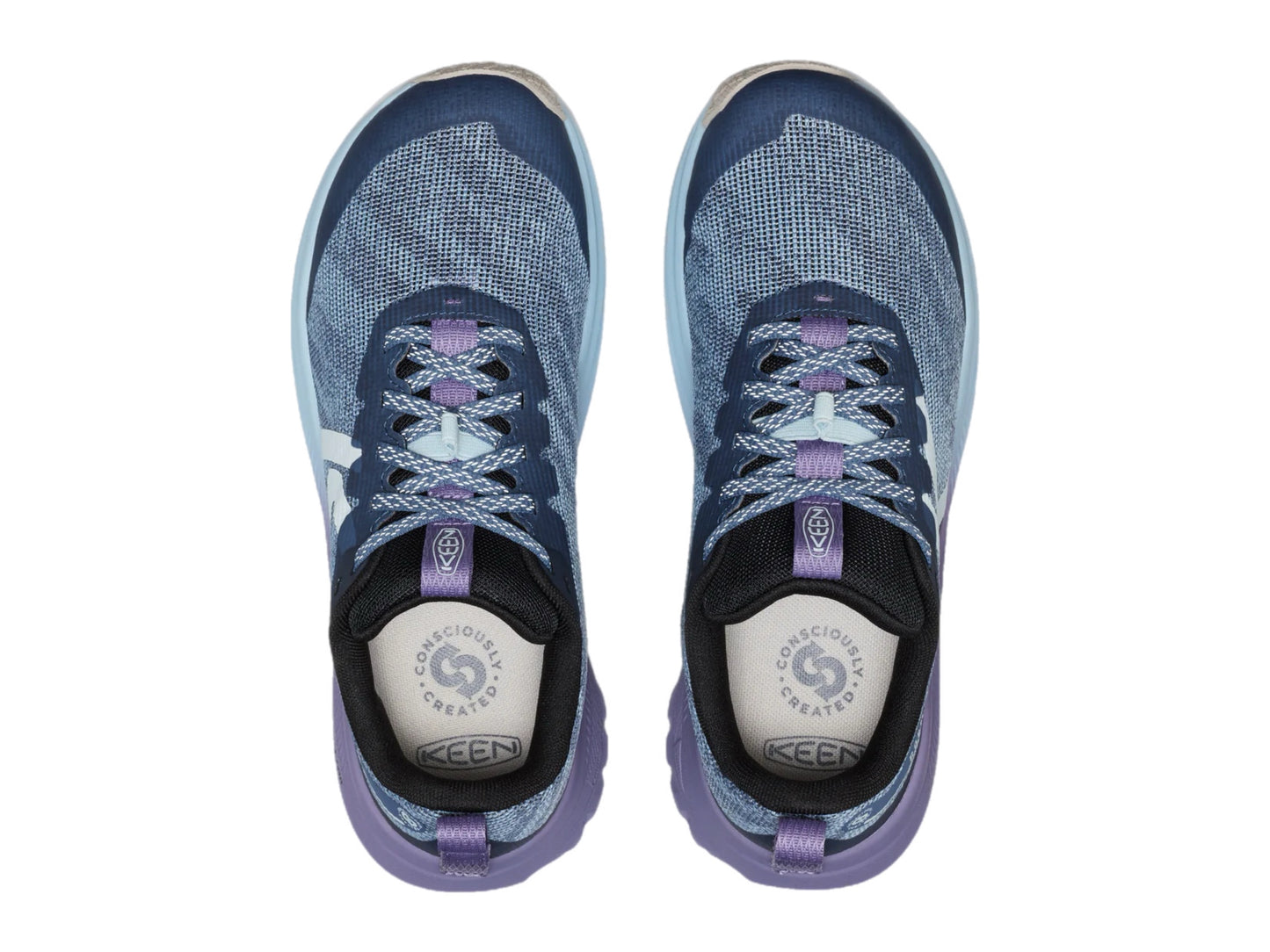KEEN Women's Roam Trail Running Shoe - Vintage Indigo Ballad Blue
