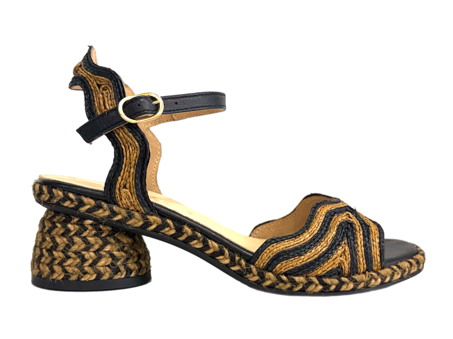 GAIMO Dane - Negro/Tostado Raffia