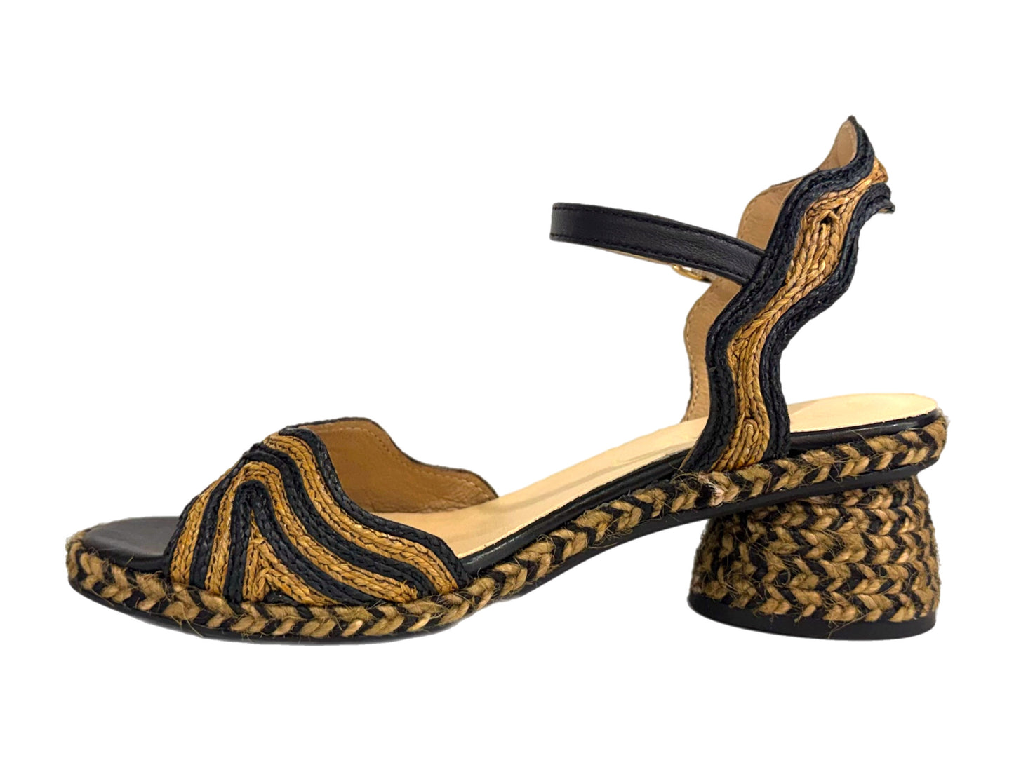 GAIMO Dane - Negro/Tostado Raffia