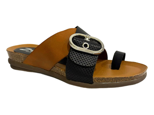 ZETA Rivka - Black/Tan Leather