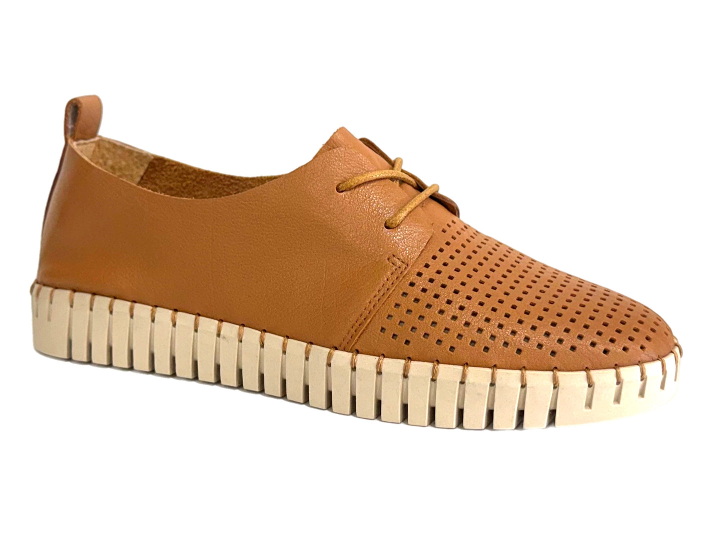 DJANGO & JULIETTE Huston - Dark Tan Leather/Almond Sole
