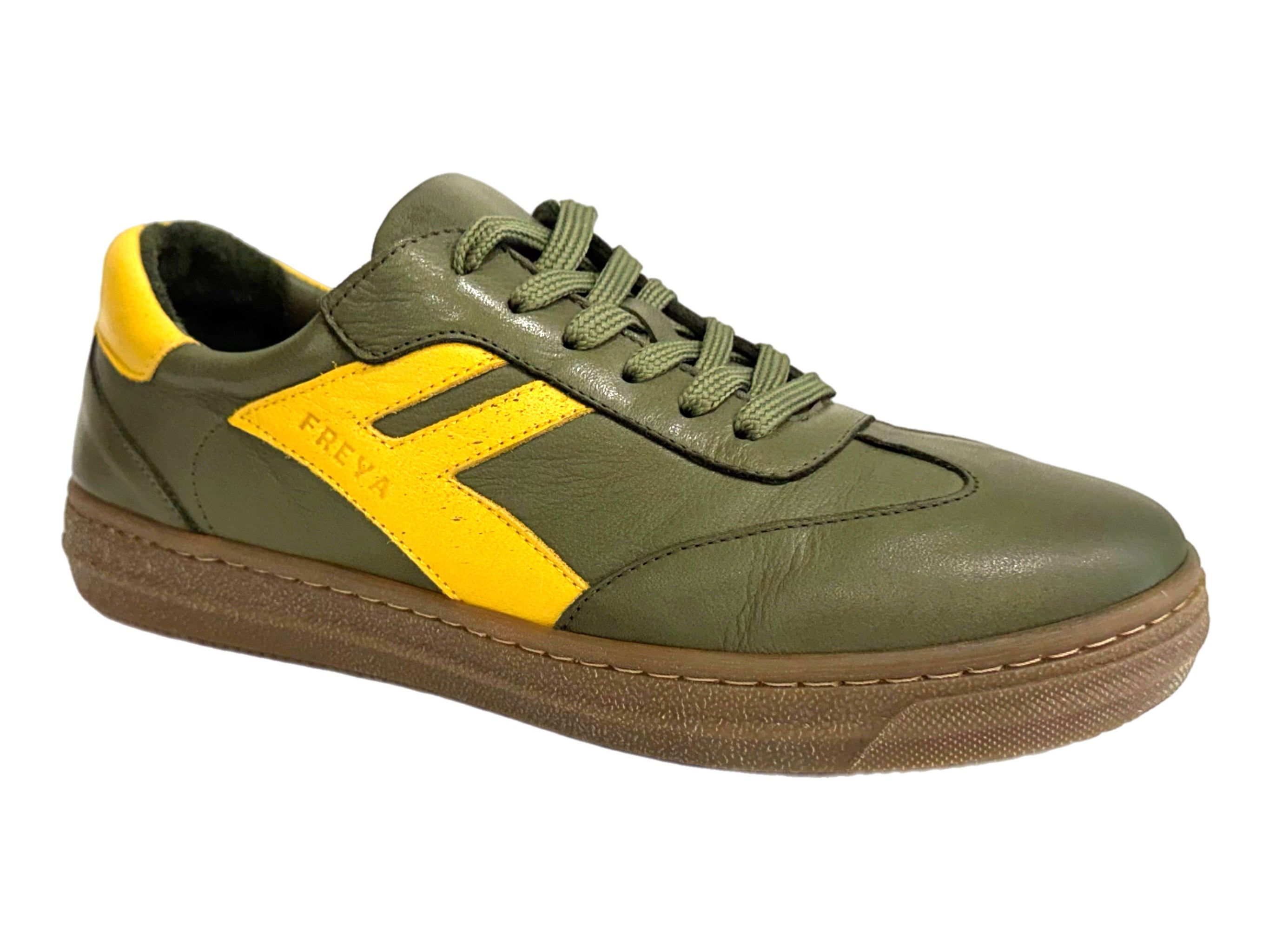 RILASSARE Freya Rio - Olive/Curry Leather – The Shoe Boutique