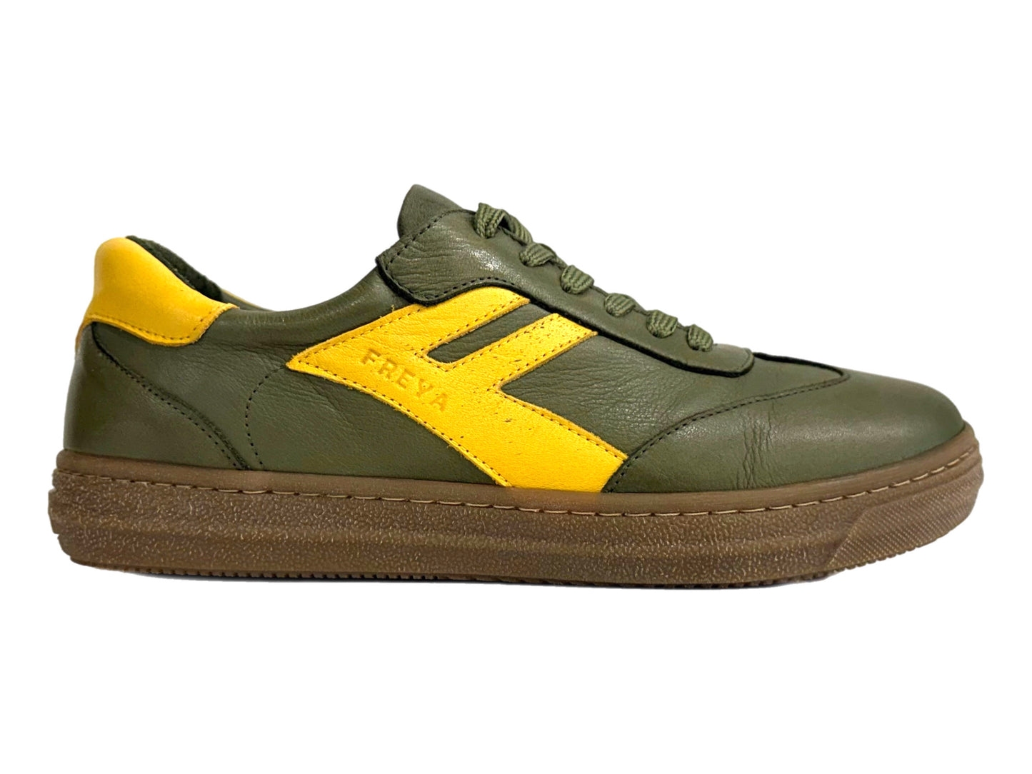 RILASSARE Freya Rio - Olive/Curry Leather