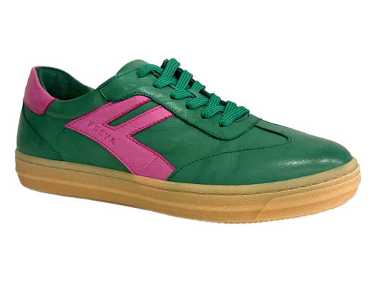 RILASSARE Freya Noosa - Green/Fuchsia Leather
