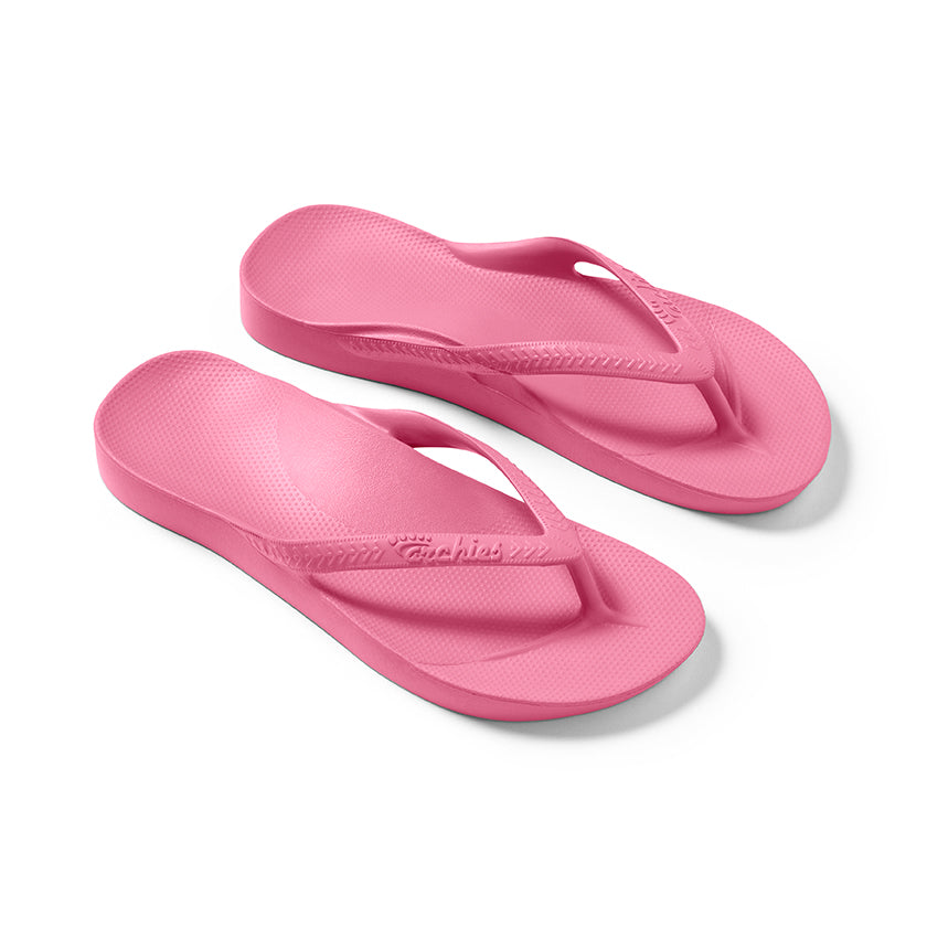 ARCHIES Arch Support Thongs - Hot Pink