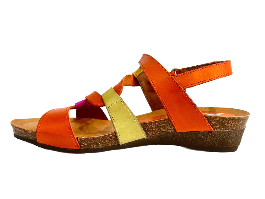 ZETA Osina - Fuchsia/Orange/Green Leather