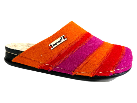 DR. FEET Hannah - Fuchsia/Orange Multi