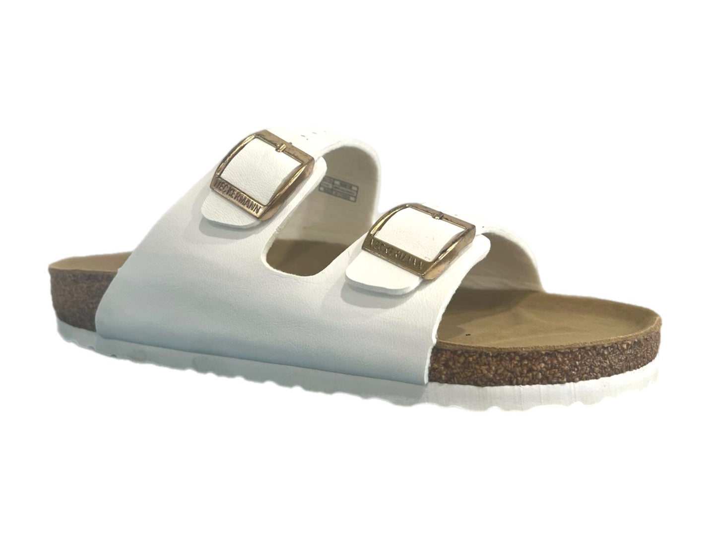 NECKERMANN Double Bar N2618 - White/Gold Buckle