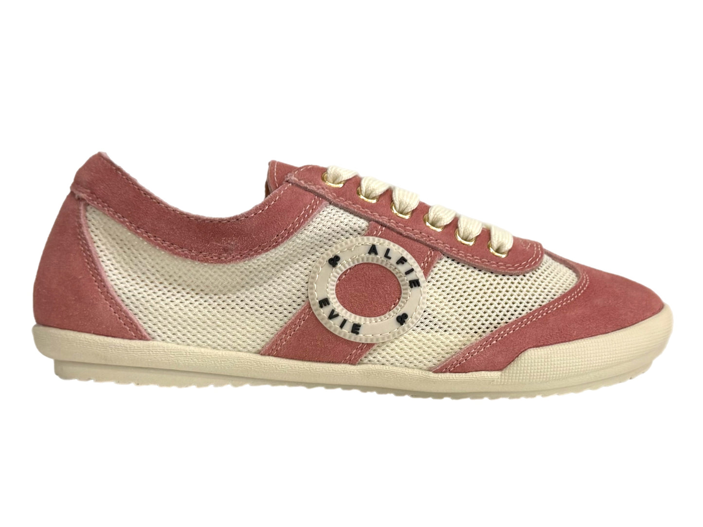 ALFIE & EVIE Jamie - Pink Suede/Cream Mesh