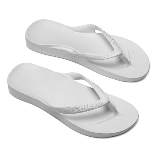ARCHIES Arch Support Thongs - White