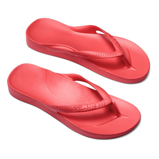 ARCHIES Arch Support Thongs - Coral