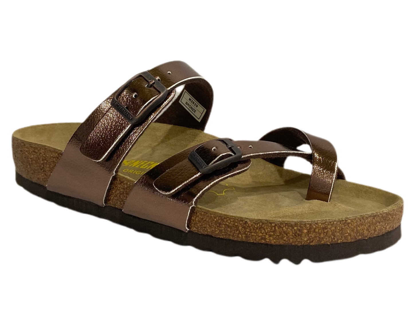 NECKERMANN Roman Sandal N2629 - White/Gold Buckle