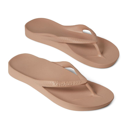 ARCHIES Arch Support Thongs - Tan