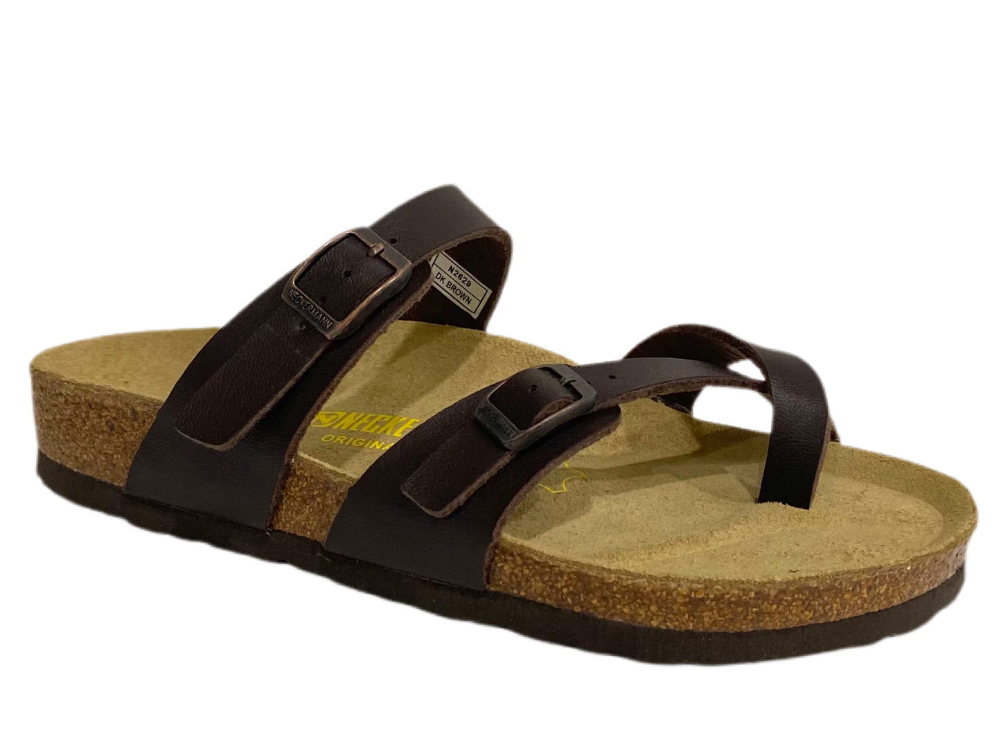 NECKERMANN Roman Sandal N2629 - White/Gold Buckle