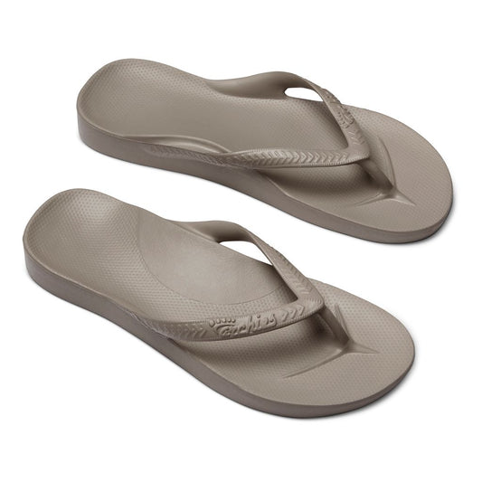 ARCHIES Arch Support Thongs - Taupe