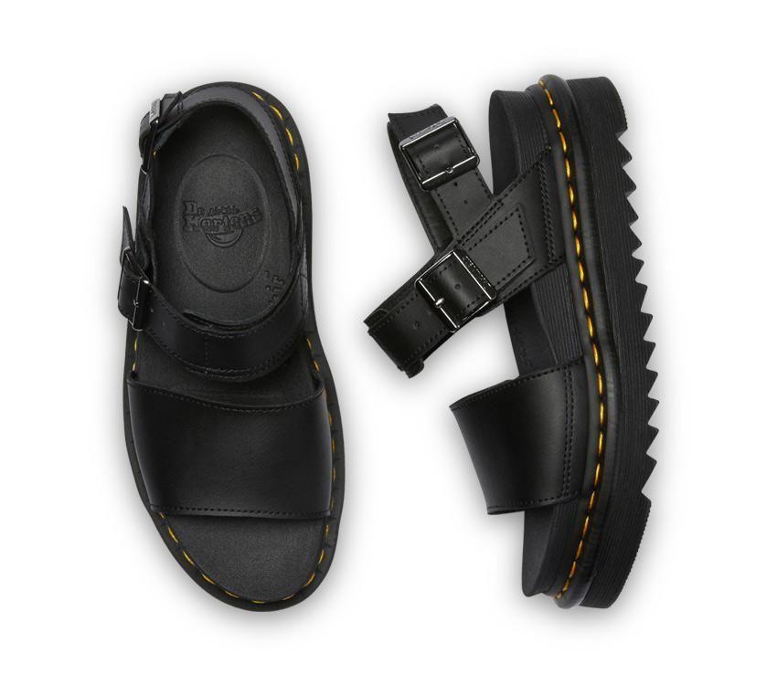DR. MARTENS Voss Single Strap Sandal - Black Hydro