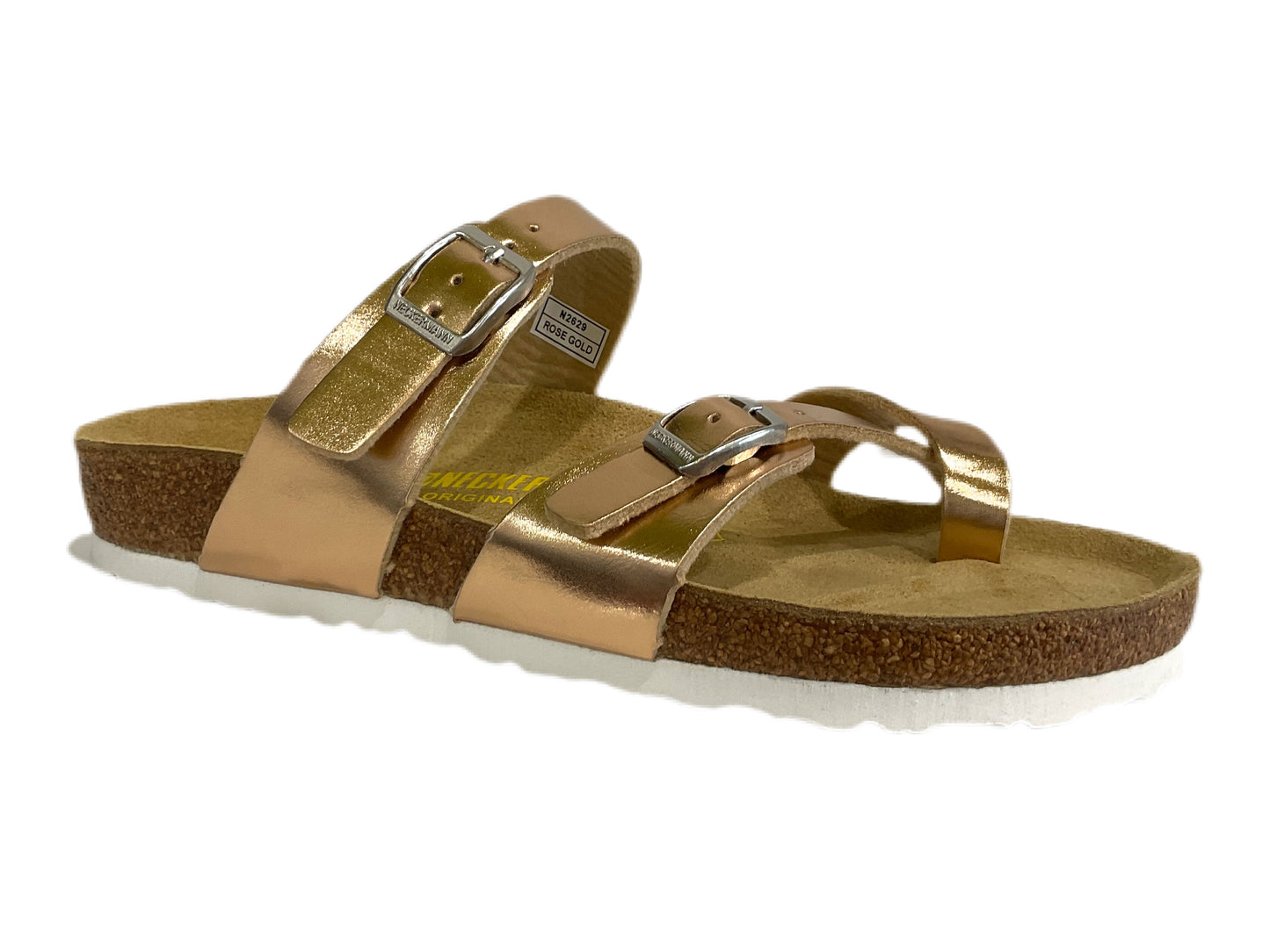 NECKERMANN Roman Sandal N2629 - White/Gold Buckle