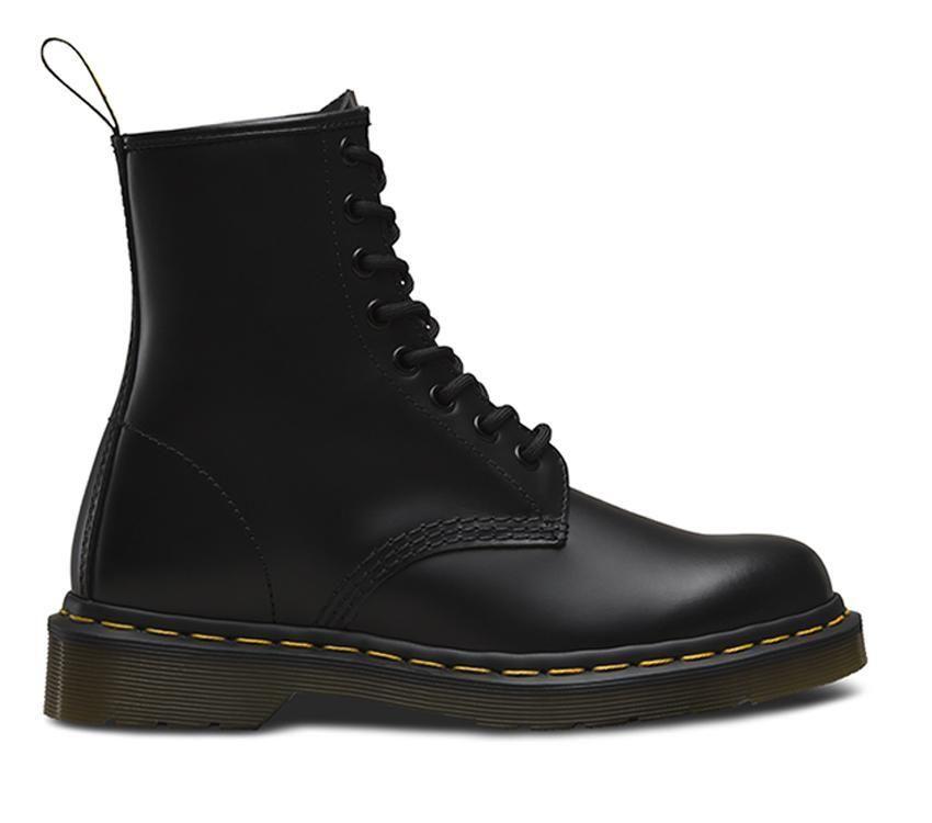 DR. MARTENS 1460 8 Eye Boot - Black Smooth